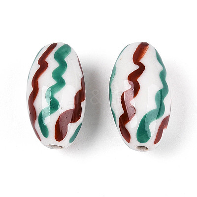 Handmade Porcelain Beads PORC-T134-15A-1