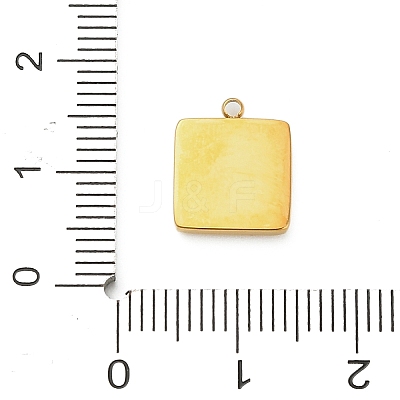 304 Stainless Steel Enamel Charms STAS-F331-01B-G-1