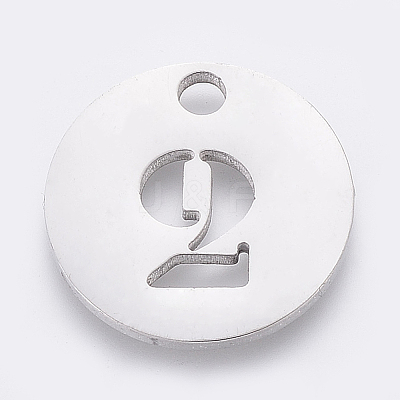 Non-Tarnish 304 Stainless Steel Pendants X-STAS-F233-02-P-1