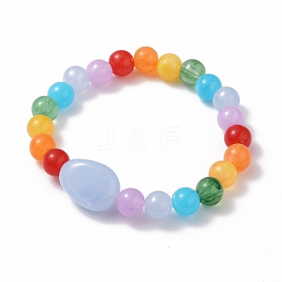 Stretch Bracelets Sets BJEW-SZ0001-46-1