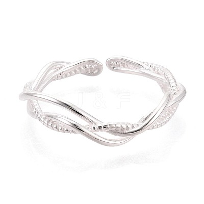 925 Sterling Silver Open Cuff Rings for Women STER-N016-150S-1