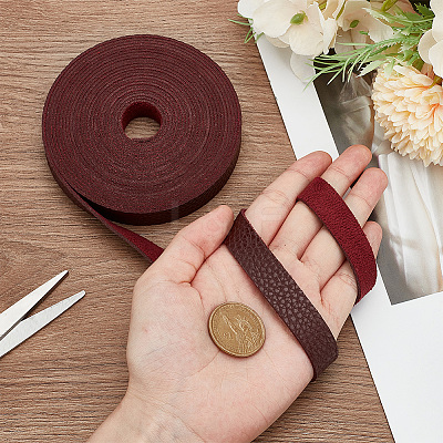 Flat Imitation Leather Cord OCOR-WH0086-69A-02-1