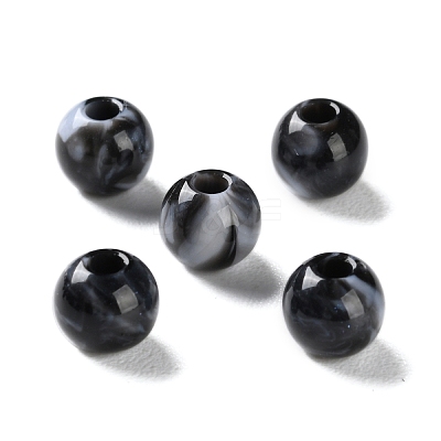 Opaque Acrylic Beads X-OACR-M015-12C-1