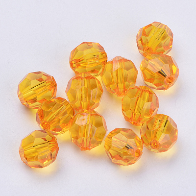 Transparent Acrylic Beads TACR-Q257-6mm-V-1