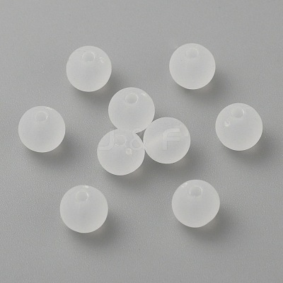Transparent Acrylic Ball Beads FACR-R021-6mm-16-1