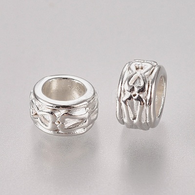 Tibetan Silver Color Plated Beads X-TIBEB-LF0928Y-S-1