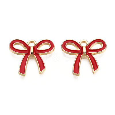 Light Gold Plated Alloy Pendants ENAM-T009-40B-1