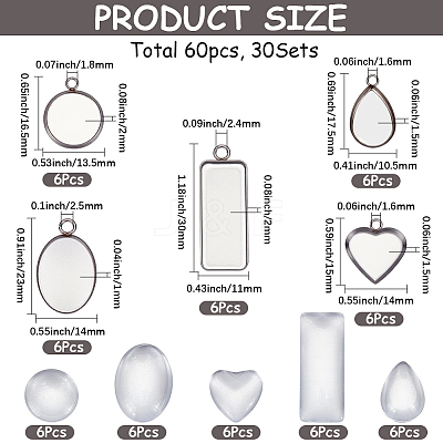 DIY Pendant Making Kits DIY-SP0007-41-1