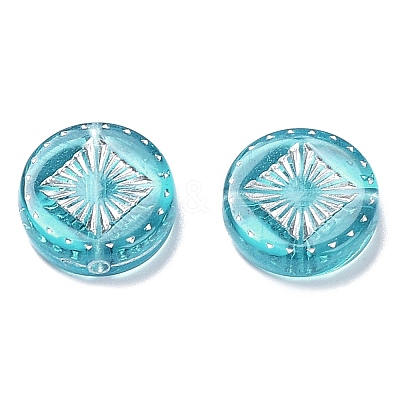 Plating Transparent Acrylic Beads OACR-G016-07L-1