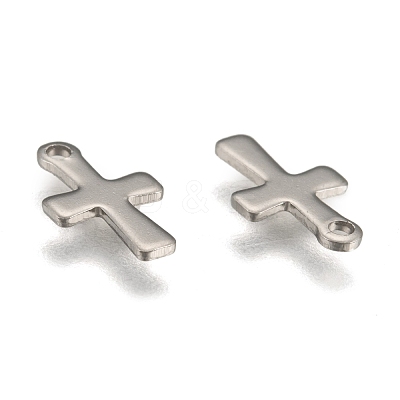 Tarnish Resistant Cross Stainless Steel Charms Pendants X-STAS-Q168-07-1