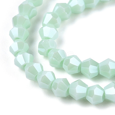 Opaque Solid Color Electroplate Glass Beads Strands LS-EGLA-A039-P2mm-A20-1