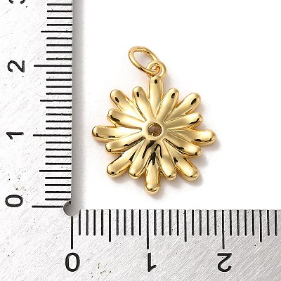 Brass Micro Pave Cubic Zirconia Pendants KK-K358-01E-G-1