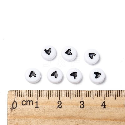 Flat Round Acrylic Beads LS-MACR-PB37C9070-3-1
