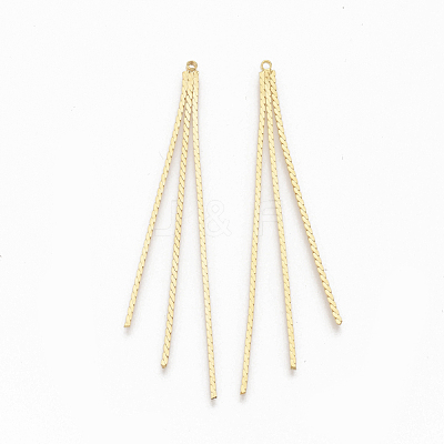 Brass Chain Tassel Big Pendants X-KK-Q762-002G-NF-1