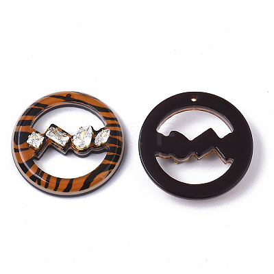 Cellulose Acetate(Resin) Pendants KY-S163-101A-01-1