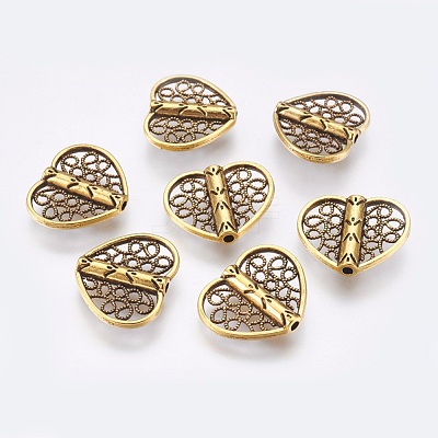 Tibetan Style Alloy Beads TIBE-F025-27AG-1