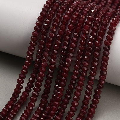 Dyed Natural White Jade Beads Strands GG-CBAF9EE-A20-3x4mm-1