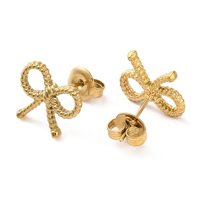 Ion Plating(IP) 304 Stainless Steel Stud Earrings EJEW-G395-20G-1