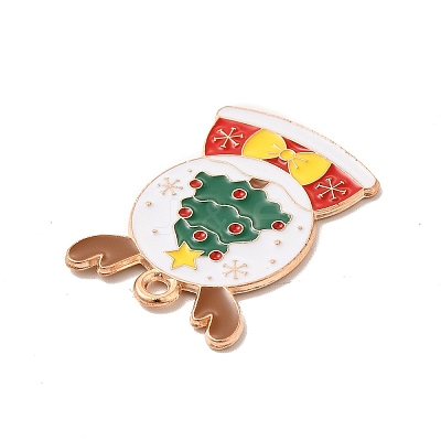 Christmas Theme Alloy Enamel Pendants ENAM-C010-01E-1