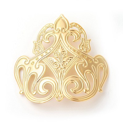 Brass Filigree Joiners Links KK-F772-17-1