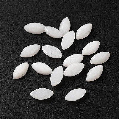 Natural White Jade Dyed Cabochons G-F772-01B-08-1