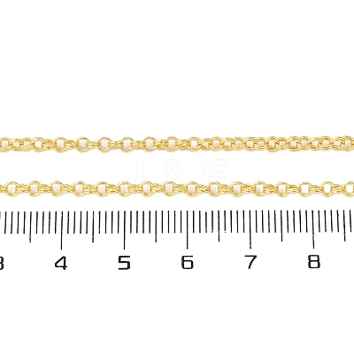 Brass Double Link Chains Necklaces for Women NJEW-D302-37G-1