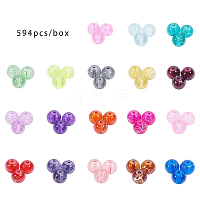 Drawbench Transparent Glass Beads GLAD-PH0001-02-1