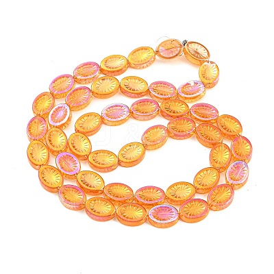 Electroplate Glass Bead Strands EGLA-G037-13A-FR02-1