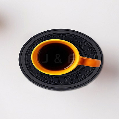 2Pcs PVC Coaster AJEW-LP0006-75A-1