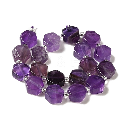 Natural Amethyst Beads Strands G-P534-A13-01-1