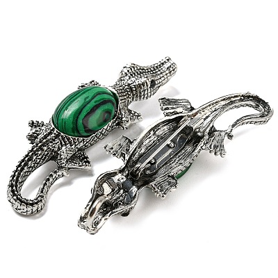 Dual-use Items Alloy Crocodile Brooch JEWB-C026-01H-AS-1