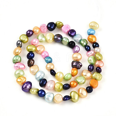 Natural Cultured Freshwater Pearl Beads Strands PEAR-N014-04J-1
