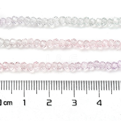 Transparent Painted Glass Beads Strands DGLA-A034-T2mm-A23-1