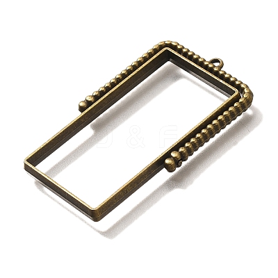Alloy Open Back Bezel Pendants PALLOY-I223-07AB-1