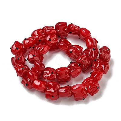 Handmade Transparent Glass Beads GLAA-N0028-01A-1