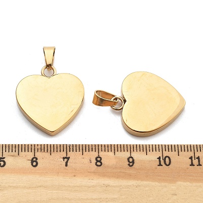 Ion Plating(IP) Fashionable 304 Stainless Steel Stamping Blank Tag Pendants X-STAS-J002B-01G-1