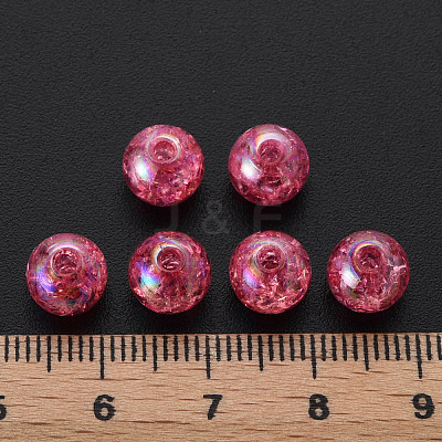 Transparent Crackle Acrylic Beads MACR-S373-66-L02-1