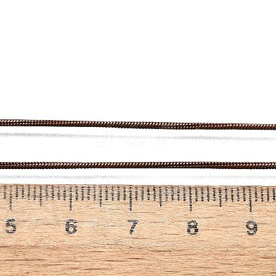 Brass Round Snake Chain Necklace Making KK-F763-07R-1