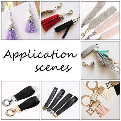 32Pcs 8 Style Alloy Cord Ends FIND-PH0005-38P-1