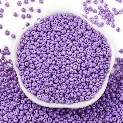 8/0 Baking Paint Glass Seed Beads SEED-M012-02A-47-1
