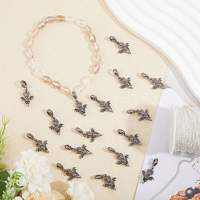 36Pcs Alloy European Dangle Charms MPDL-CA0001-06B-1