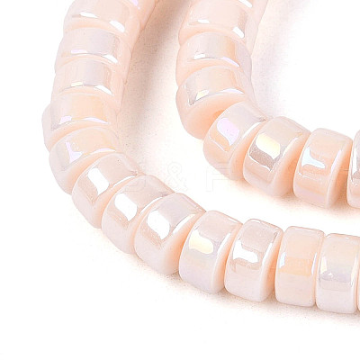 AB Color Plated Opaque Glass Beads Strands LS-GLAA-T026-3x6mm-P11-1