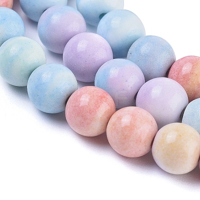 Natural Rainbow Alashan Agate Beads Strands X-G-G806-04-6mm-1