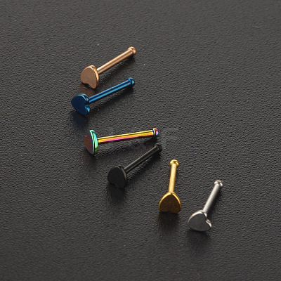 304 Stainless Steel Heart Nose Bone Rings WG0DFB7-04-1