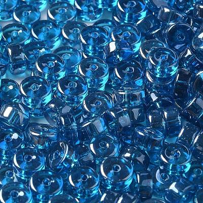 Transparent Colours Luster Glass Seed Beads SEED-E001-T3x6mm-A01-1