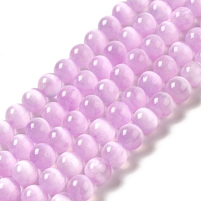 Natural Selenite Beads Strands G-P493-01B-1