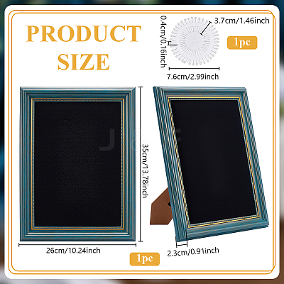 1Pc Photo Frame Plastic Earring Display Stands with Foam Liner and Needles EDIS-WA0001-01-1