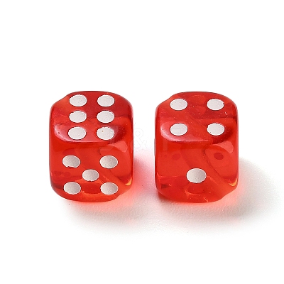 Spray Printed Transparent Acrylic Beads AC-CBA40CF-01F-1