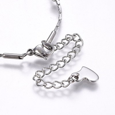 304 Stainless Steel Charm Bracelets STAS-O099-03GP-1