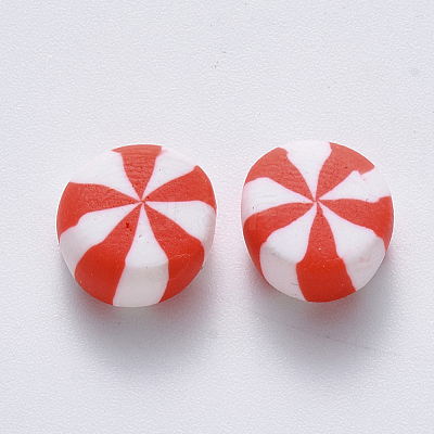 Handmade Polymer Clay Beads X-CLAY-R084-01F-1
